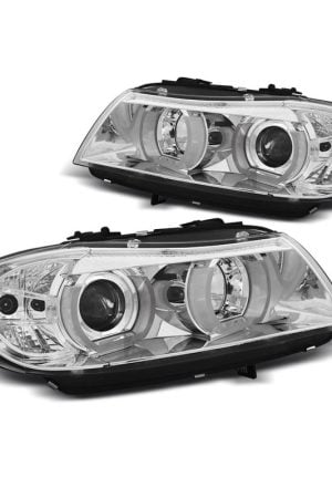 Fari 3D Angel Eyes BMW Serie 3 E90 / E91 05-08 Chrome