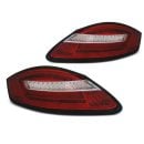 Coppia fari Led Bar posteriori Porsche Boxter 05-08 Rossi e Bianchi