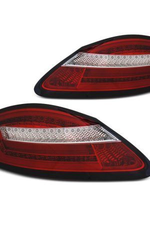 Coppia fari Led Bar posteriori Porsche Boxter 05-08 Rossi e Bianchi