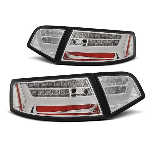 Coppia fari Led Bar posteriori Audi A6 C6 08-11 Chrome