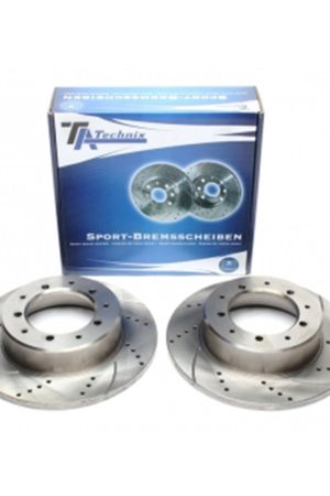 Dischi Freno posteriori sportivi forati e baffati per Land Rover Defender SW / Discovery I / Range Rover I