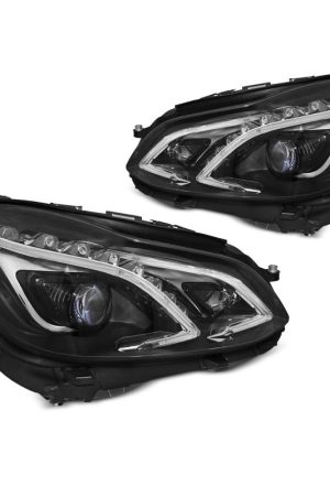 Coppia di fari Led Mercedes Classe E W212 13-16 Neri