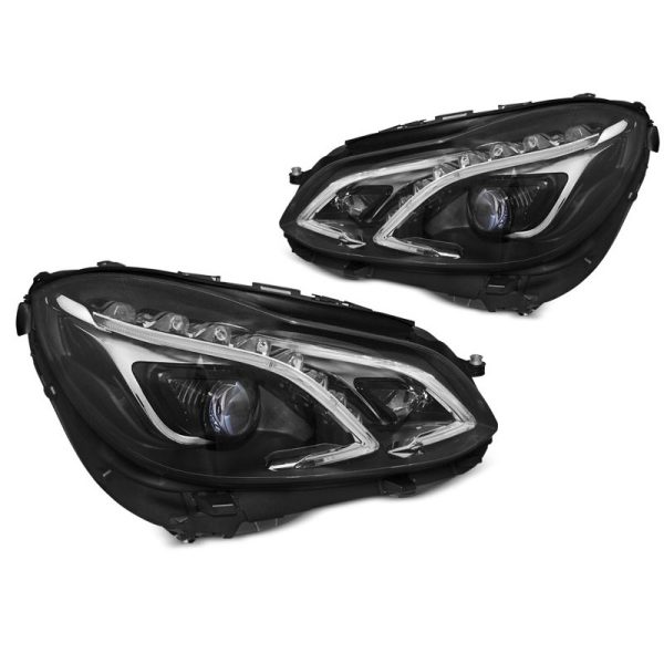 Coppia di fari Led Mercedes Classe E W212 13-16 Neri