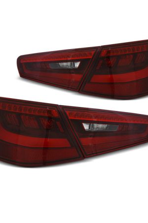 Coppia fari Led Bar posteriori Audi A3 8V 12-16 3 Porte Rossi e Bianchi