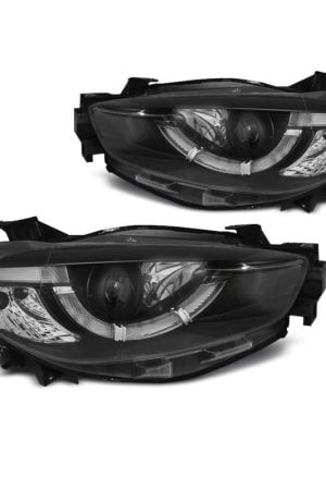 Coppia di fari Tube light e DRL per Mazda CX5 11-15 Neri