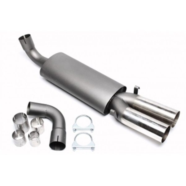 Terminale di scarico 2x76 per Audi 80/90