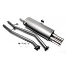 Terminale di scarico 2x76 per BMW Serie 3 E30 4cyl.