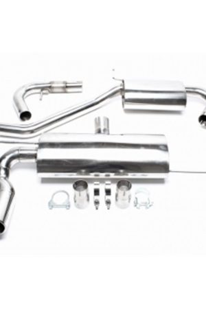 Sistema di scarico in acciaio Inox 2x76 per Volkswagen Golf V / Audi A3 8P