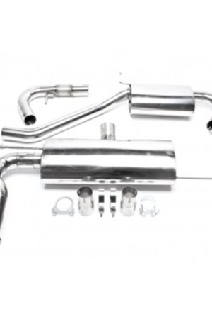 Sistema di scarico in acciaio Inox 2x76 per Volkswagen Golf V / Audi A3 8P