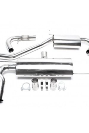 Sistema di scarico in acciaio Inox 2x76 per Volkswagen Golf V-VI / Audi A3 8P