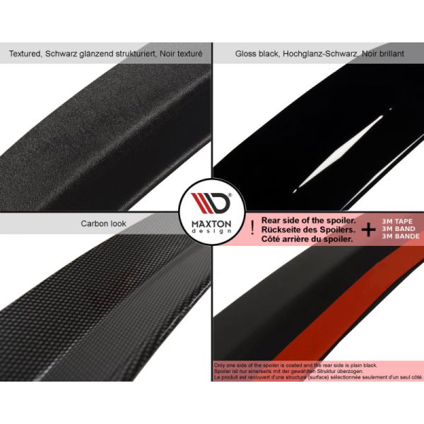 Audi A3 S3 8P 09-13 Estensione spoiler alettone posteriore lunotto