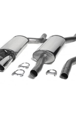 Sistema di scarico in acciaio Inox 2x80 per Audi A4 B5 Quattro Limo./Avant