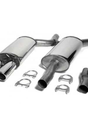 Sistema di scarico in acciaio Inox 2x80 per Audi A4 B5 Quattro Limo./Avant