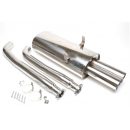 Sistema di scarico in acciaio Inox 2x76 per BMW 3er E36
