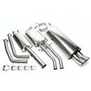 Sistema di scarico in acciaio Inox 2x76 DTM BMW Serie 3 E46