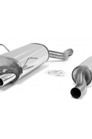 Sistema di scarico in acciaio Inox 2x70 per BMW 316i / 318i E46 Limo./Coupé/Touring