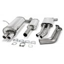 Sistema di scarico in acciaio Inox 2x70 BMW Serie 3 E46 320i / 325i / 330i M54