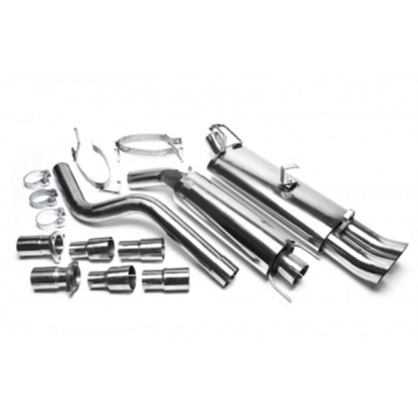 Sistema di scarico in acciaio Inox 2x76 DTM Opel Astra F-CC / Cadetto E-CC / Cabrio