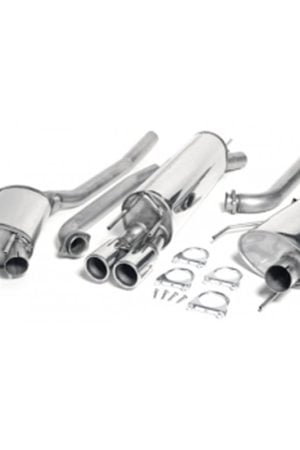 Sistema di scarico in acciaio Inox 2x80 Opel Omega B