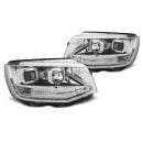 Coppia di fari DRLvera luce diurna Volkswagen T6 2015- Chrome