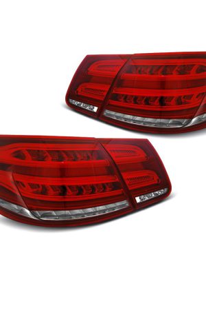 Coppia fari Led e DTS per Mercedes Classe E W212 09-13 Rossi e Bianchi