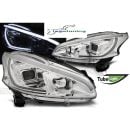 Fari Led tube light vera luce diurna Peugeot 208 12-15 Chrome