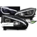 Fari Led tube light vera luce diurna Peugeot 208 12-15 Neri