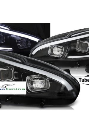 Fari Led tube light vera luce diurna Peugeot 208 12-15 Neri