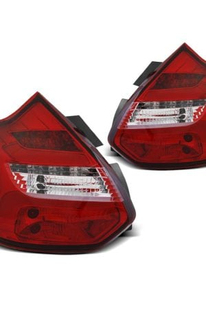 Coppia fari Led Bar e DTS posteriori Ford Focus III HB 11-14 Rossi bianchi