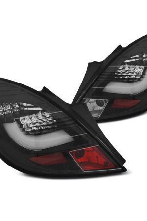 Coppia di fari Led Bar per Opel Corsa D 3P. 06-14 Neri