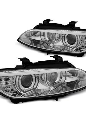 Fari Angel Eyes Xenon BMW Serie 3 E92 / E93 06-10 Chrome