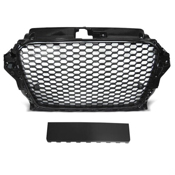 Audi A3 RS3 Style 12-16 Griglia calandra anteriore nera lucida