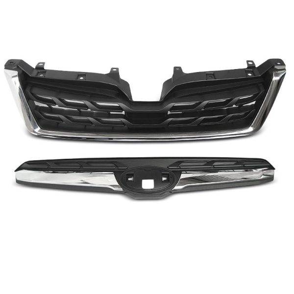 Griglia calandra anteriore Subaru Forester IV 13-18 Nera e cromata