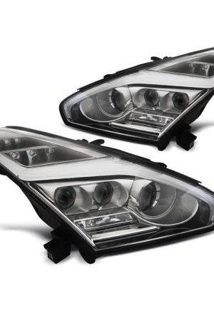 Coppia di fari a Led Nissan GT-R 08-13 Chrome