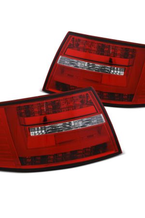 Coppia fari Led Bar posteriori Audi A6 C6 04-08 berlina Rossi