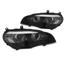 Fari anteriori Xenon DRL / AFS BMW X5 E70 07-10 Neri