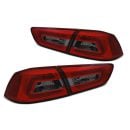 Coppia fari Led Bar posteriori Mitsubishi Lancer VIII 08-11 Rossi e Fume