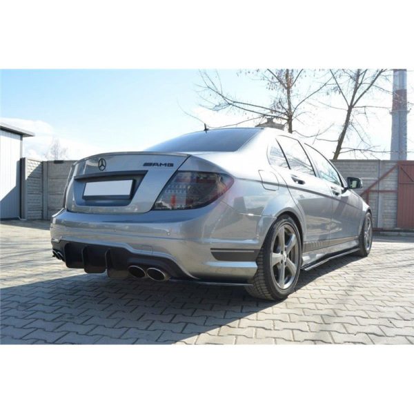 Diffusore sottoparaurti racing posteriore V.2 Mercedes C W204 AMG-Line 2011-2014