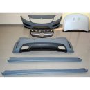 Kit estetico per Mercedes W176 A45 2012-2015 Look AMG con cofano