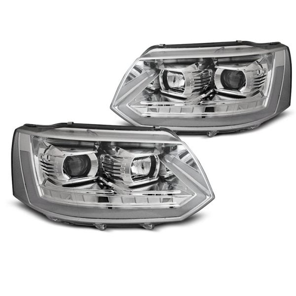 Fari Led Tube light Volkswagen T5 10-15 Chrome T6 Look