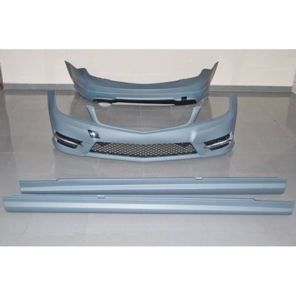 Kit estetico per Mercedes W204 4P 11-13 Look AMG uscita singola