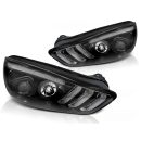 Fari Led vera luce diurna DRL e DTS Ford Focus MK3 15-18 Chrome