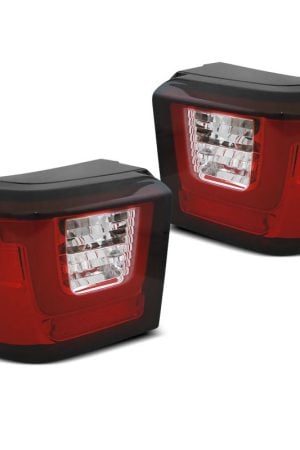 Coppia fari Led Bar posteriori Volkswagen T4 90-03 Rossi e Bianchi