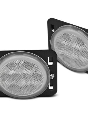 Coppia indicatori laterali Led Chrysler Wrangler JK 07-18 Chrome