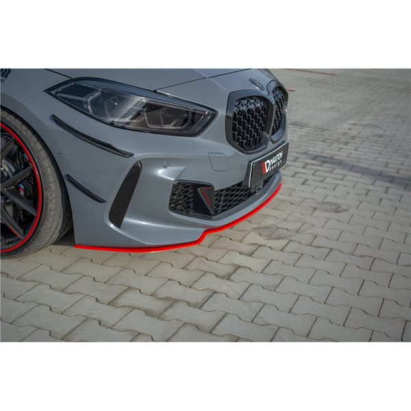 Spoiler sottoparaurti anteriore BMW 1 F40 M-Pack 2019- V.4 Red