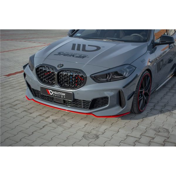 Spoiler sottoparaurti anteriore BMW 1 F40 M-Pack 2019- V.4 Red