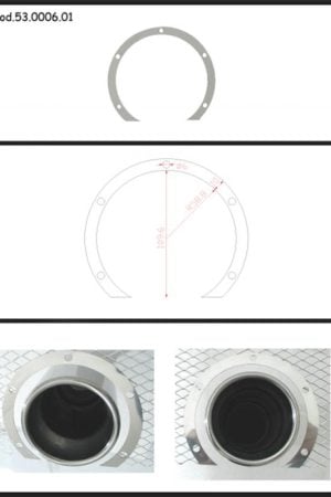 Protezione estetica inox Universale Ragazzon rotondo 102 mm