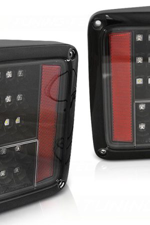 Coppia fari posteriori Led Chrysler Wrangler JK 07-18 neri