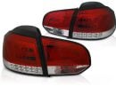 Coppia fari Led Bar posteriori Volkswagen Golf VI 08-12 Rossi e Bianchi