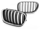 BMW Serie 7 F01 09-12 Griglia calandra anteriore Double Bar nero e chrome